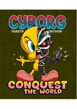 Cyborg Piolín Vector 